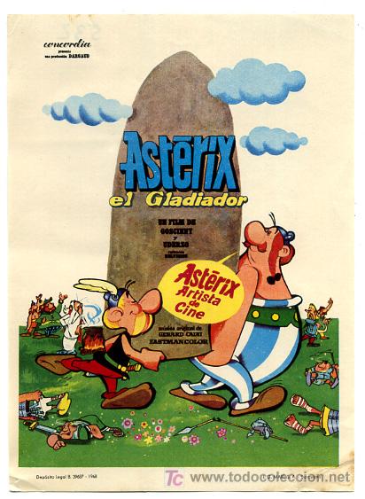 Cine: ASTERIX EL GLADIADOR , SENCILLO , PMD 532 - Foto 1