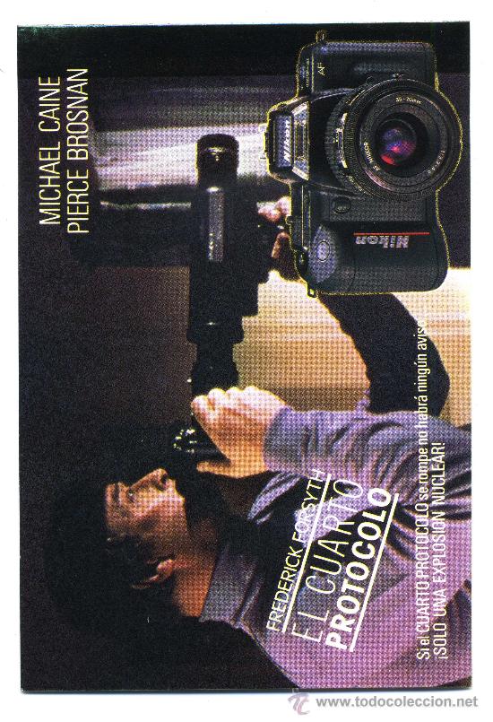 Folhetos de m&atilde;o de filmes antigos de cinema: EL CUARTO PROTOCOLO.