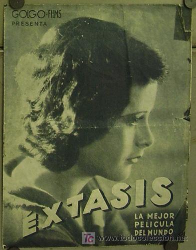 Cine: PTEB 101 EXTASIS PROGRAMA LIBRITO GRANDE GOLGO HEDY LAMARR NUDISMO - Foto 1
