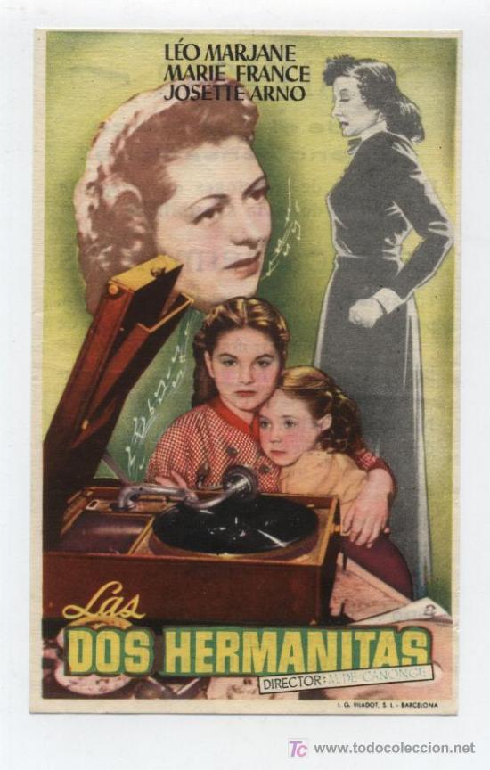 Cine: Las dos hermanitas. Programa sencillo. Cine Alkazar - Foto 1