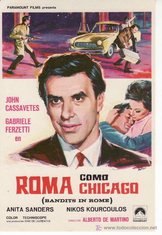 Cine: ROMA COMO CHICAGO.PROGRAMAS DE CINE-COLECCIONALOS!VEA MAS EN RASTRILLOPORTOBELLO - Foto 1