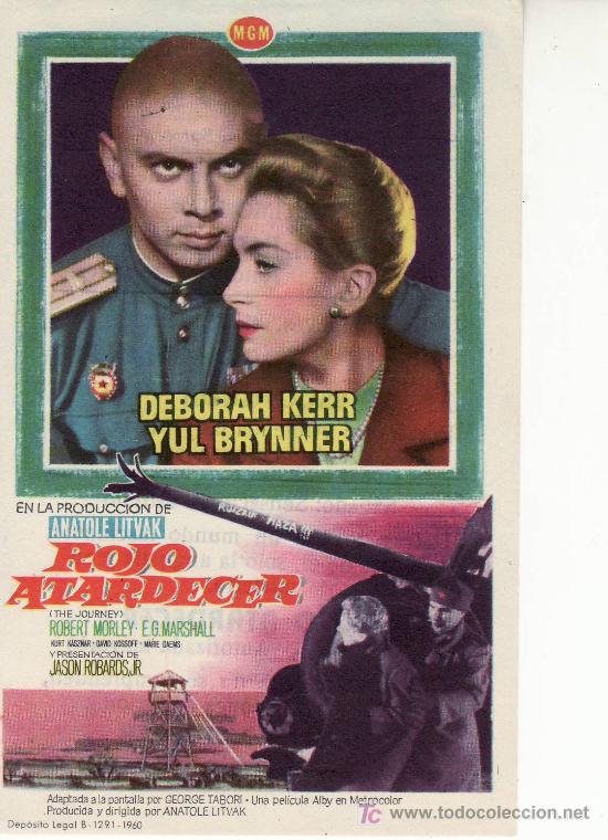 Cine: ROJO ATARDECER.PROGRAMAS DE CINE-COLECCIONALOS! VEA MAS EN RASTRILLOPORTOBELLO - Foto 1