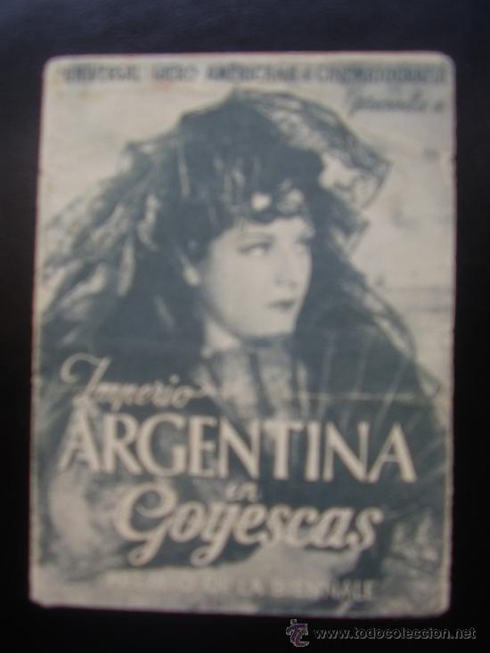 Cine: GOYESCAS- IMPERIO ARGENTINA - Foto 1