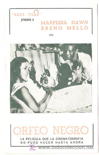 Cine: PTCC 429 ORFEO NEGRO PROGRAMA DOBLE MARCEL CAMUS BLACK CAST - Foto 1