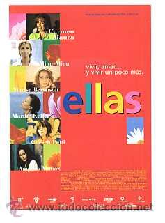  Flyers Publicitaires de films Anciens: ELLAS, con Carmen Maura. POSTAL.