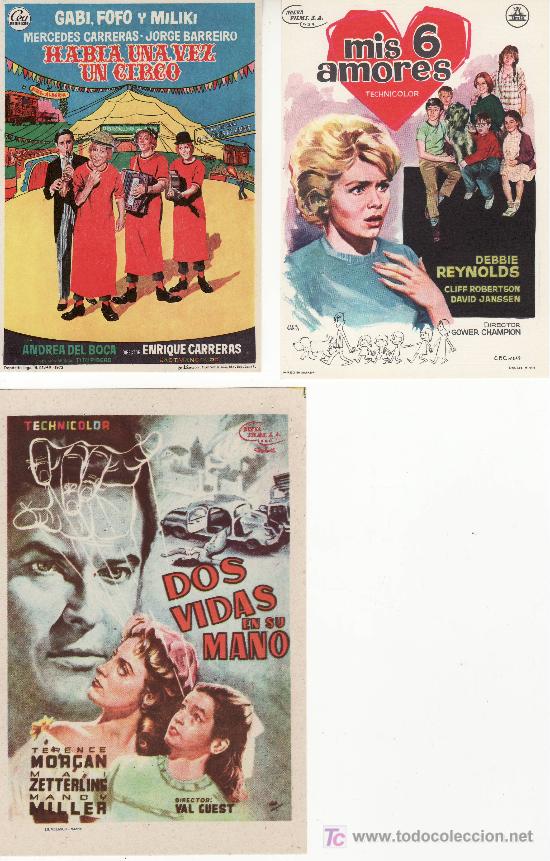 Cine: LOTE DE 3 PROGRAMAS DE CINE- COLECCIONALOS- VEA MAS EN RASTRILLOPORTOBELLO - Foto 1