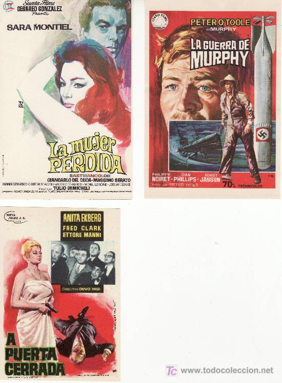 Cine: LOTE DE 3 PROGRAMAS DE CINE- COLECCIONALOS- VEA MAS EN RASTRILLOPORTOBELLO - Foto 1