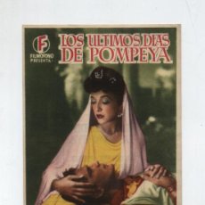 Cine: LOS ÚLTIMOS DÍAS DE POMPEYA. SENCILLO DE FILMÓFONO. CINES ROXY Y TEATRO CARRIÓN (VALLADOLID) 1950. Lote 13110626