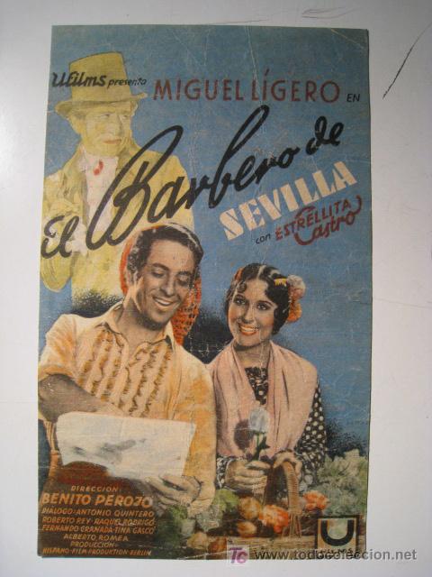 Cine: EL BARBERO DE SEVILLA (CENTRO ESPA&Ntilde;OL) PROGRAMA SIMPLE - Foto 1