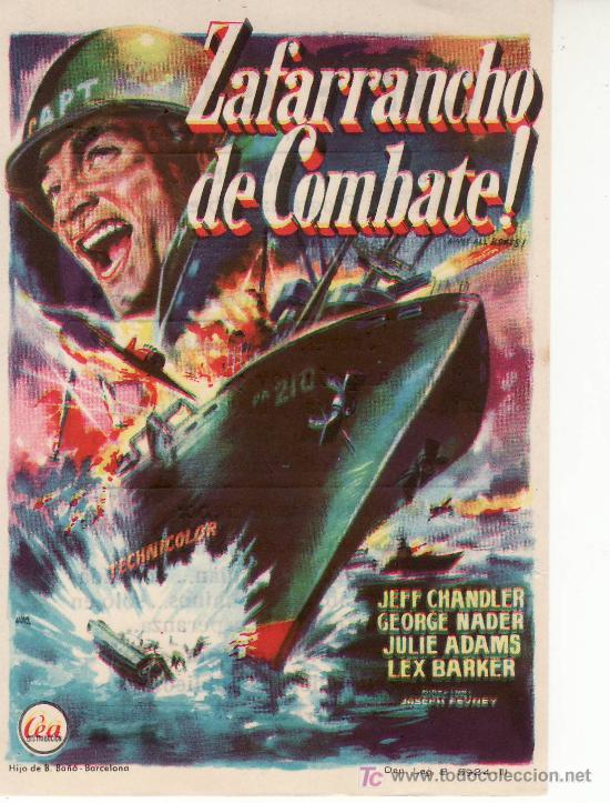 Cine: ZAFARRANCHO DE COMBATE! PROGRAMAS DE CINE-ORIGINALES - COLECCIONISMO EN GENERAL-RASTRILLOPORTOBELLO