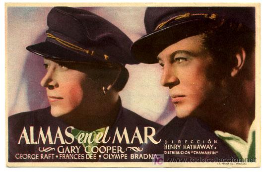 Cine: ALMAS EN EL MAR, GARY COOPER  , SENCILLO, PM10.098