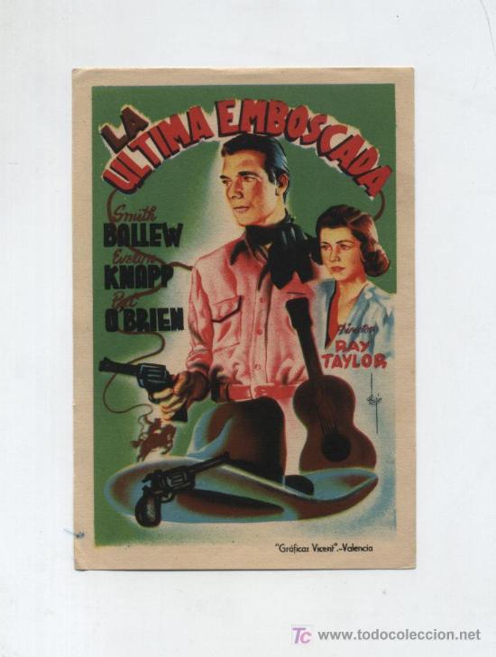 Cine: La &uacute;ltima emboscada. Programa sencillo. - Foto 1