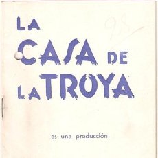 Cine: LA CASA DE LA TROYA PROGRAMA DOBLE CINE ESPAÑOL TONY D'ALGY A. Lote 13310290
