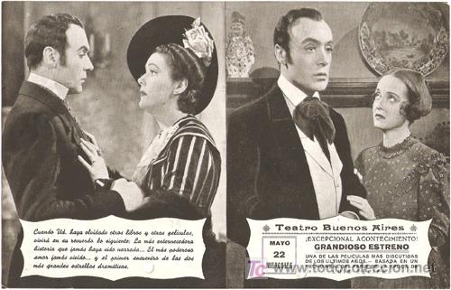 Cine: PTCC 438 EL CIELO Y TU PROGRAMA DOBLE WARNER BETTE DAVIS CHARLES BOYER - Foto 2