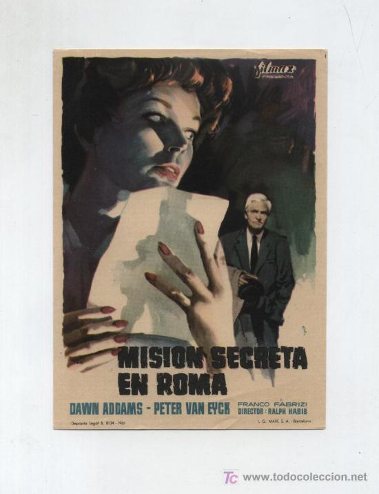 Cine: Misi&oacute;n secreta en Roma. Sencillo de Filmax. - Foto 1