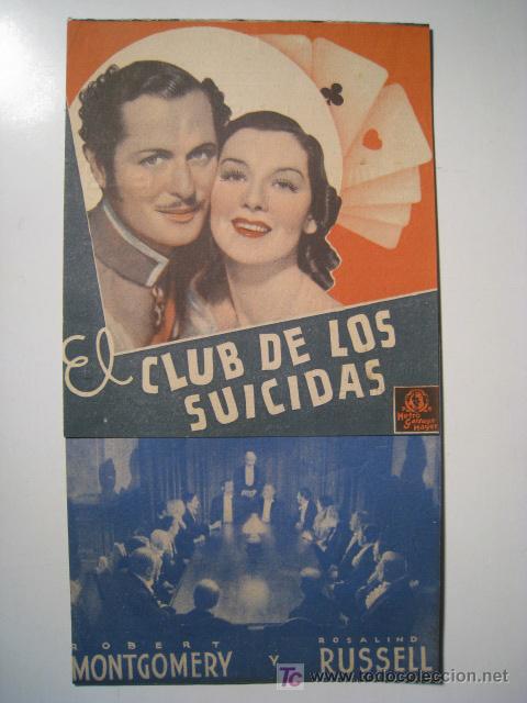 Cine: EL CLUB DE LOS SUICIDAS (CENTRO ESPA&Ntilde;OL) PROGRAMA DOBLE - Foto 1