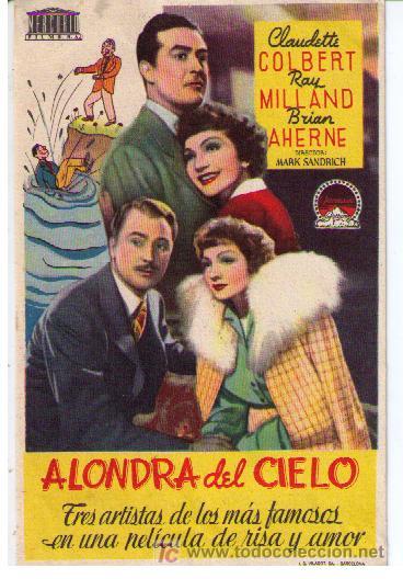 Cine: Alondra del cielo. Sencillo de Paramount. - Foto 1