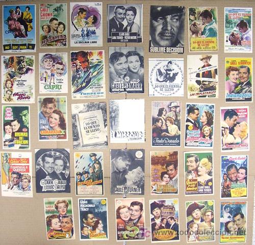 Cine: IG61 CLARK GABLE COLECCION 34 PROGRAMAS ORIGINALES ESPA&Ntilde;OLES - Foto 1