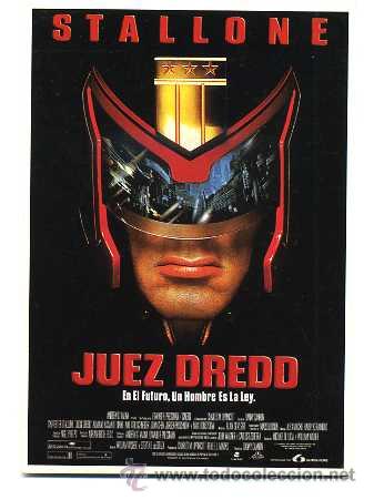 Cine: JUEZ DREDD, de Sylvester Stallone. POSTAL - Foto 1