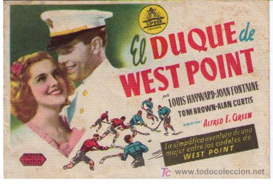 Cine: El Duque de Westpoint. Sencillo de Cifesa - Foto 1