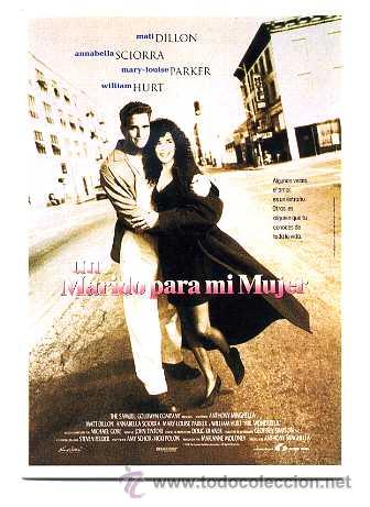 Cine: UN MARIDO PARA MI MUJER, con Matt Dillon. PROGRAMA-POSTAL - Foto 1