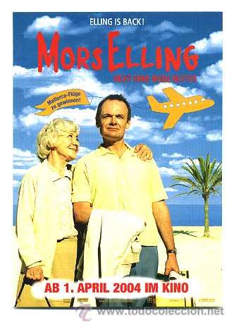 Foglietti di film di film antichi di cinema: MORS ELLING.  PROGRAMA-POSTAL.