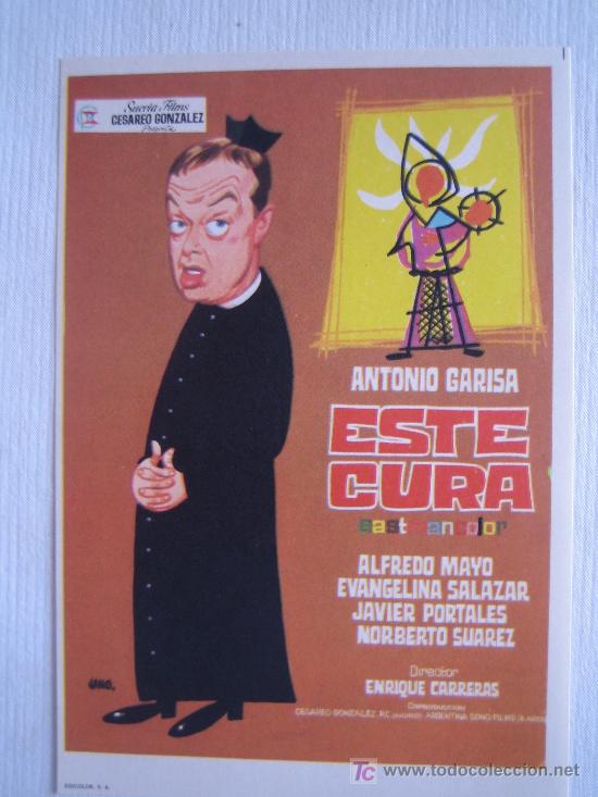 Kino: Folleto de mano - este cura - suevia evangelina salazar antonio garisa enrique carreras