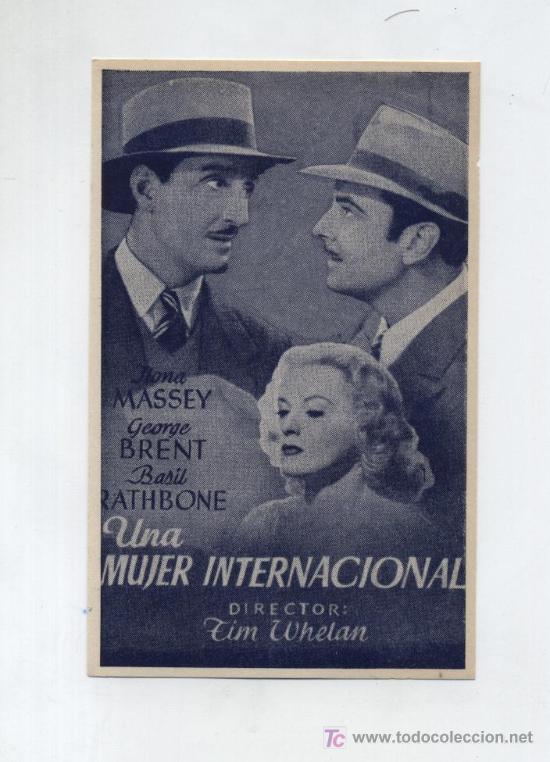 Cine: Una mujer internacional.Programa a un solo color. - Foto 1