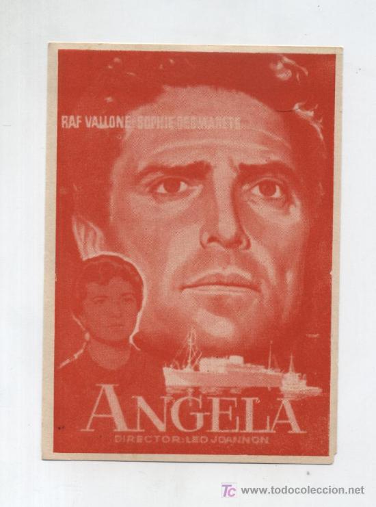 Cine: Angela. Programa (prueba de imprenta) a un solo color - Foto 1