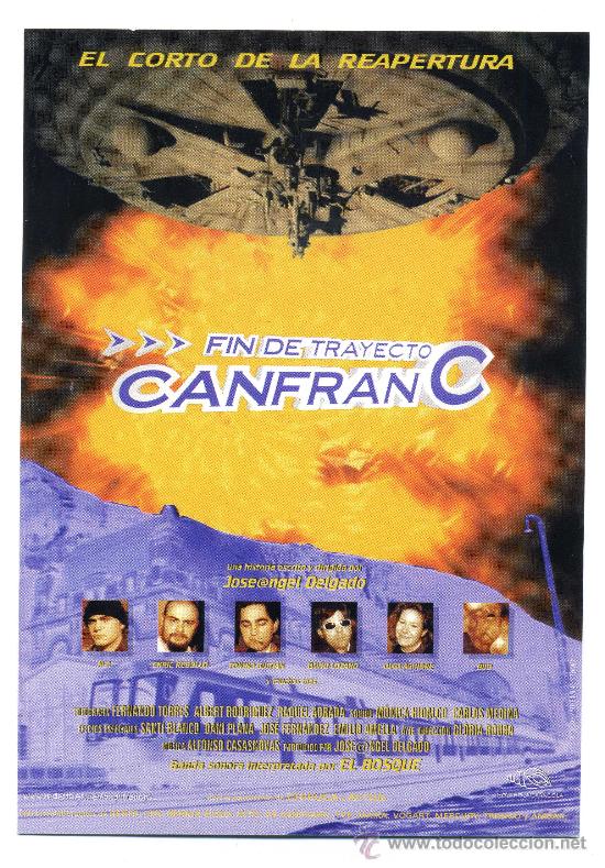Cine: FIN DE TRAYECTO CANFRANC, PROGRAMA-POSTAL. - Foto 1