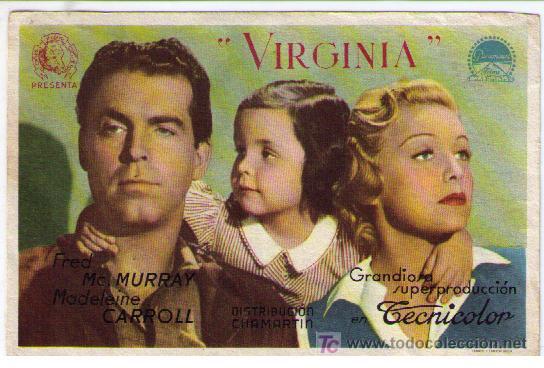 Cine: Virginia. Sencillo de Paramount. - Foto 1