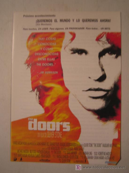 Cine: the doors - folleto de mano doble - Foto 1