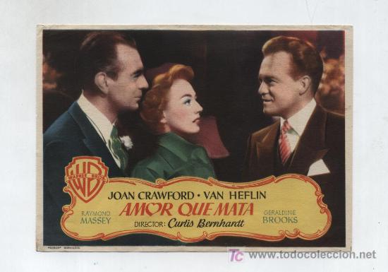 Cine: Amor que mata.Sencillo de WB. - Foto 1