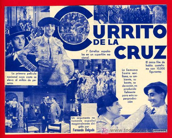 Cine: CURRITO DE LA CRUZ , DOBLE , S1580 - Foto 3