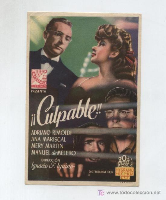 Cine: &iexcl;&iexcl;Culpable!! Sencillo de 20Th Century Fox. - Foto 1