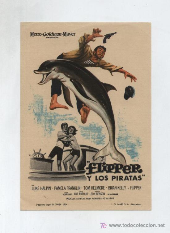 Cine: Flipper y los piratas. Sencillo de MGM. - Foto 1