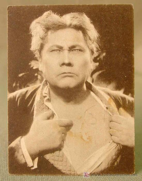 Foglietti di film di film antichi di cinema: LA CORTESANA, RARO PROGRAMA CINE MUDO, FOTOTIPIA, 9 X 7 cm, 1920s, CON PAUL WEGENER
