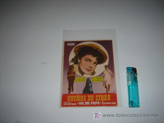 Cine: folleto de mano de la pelicula sue&ntilde;os de circo - Foto 1