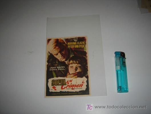 Cine: folleto de mano de la pelicula sofia y el crimen - Foto 1