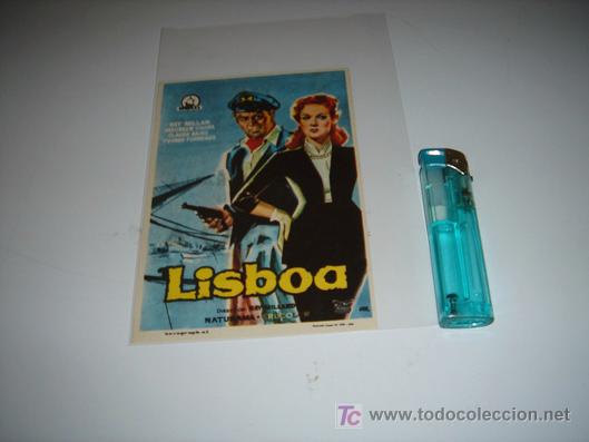 Cine: folleto de mano de la pelicula lisboa