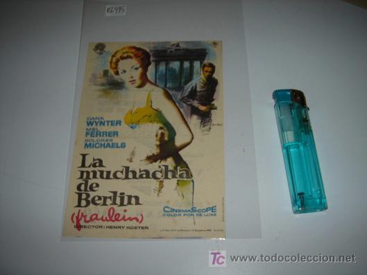 Cine: folleto de mano de la pelicula la muchacha de berlin - Foto 1
