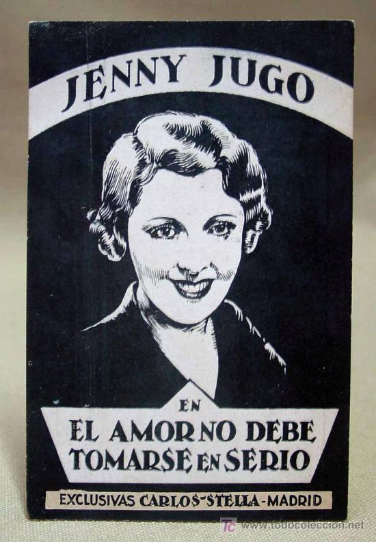 Kino: CUALQUIERA TOMA EL AMOR EN SERIO, PROGRAMA TARJETA, (BRILLA EN LA OSCURIDAD) JENNY JUGO