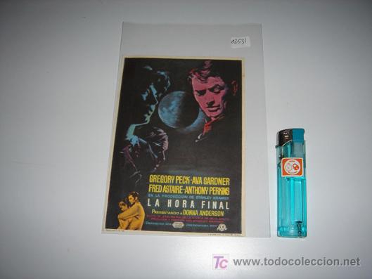Cine: folleto de mano de la pelicula la hora final - Foto 1