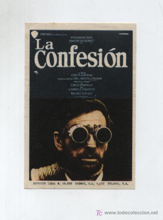 Cine: La Confesi&oacute;n. Progrma sencillo. - Foto 1