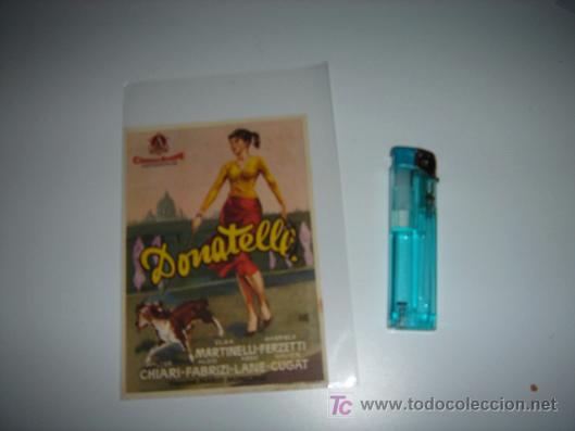 Cine: folleto de mano de la pelicula donatella - Foto 1