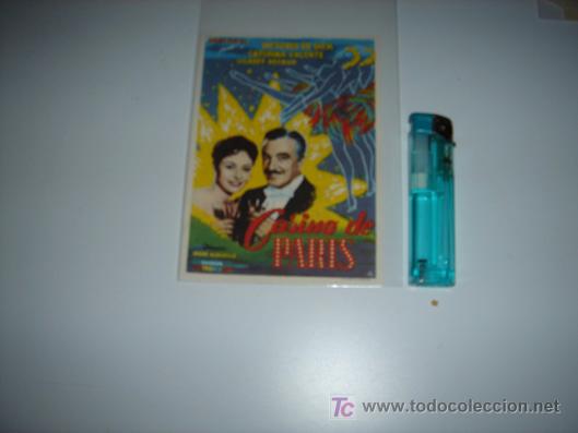 Foglietti di film di film antichi di cinema: folleto de mano de la pelicula casino de paris