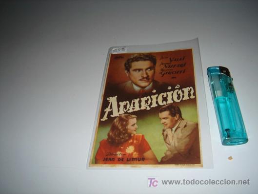 Cine: folleto de mano de la pelicula aparicion - Foto 1