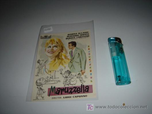 Cine: folleto de mano de la pelicula maruzzella - Foto 1