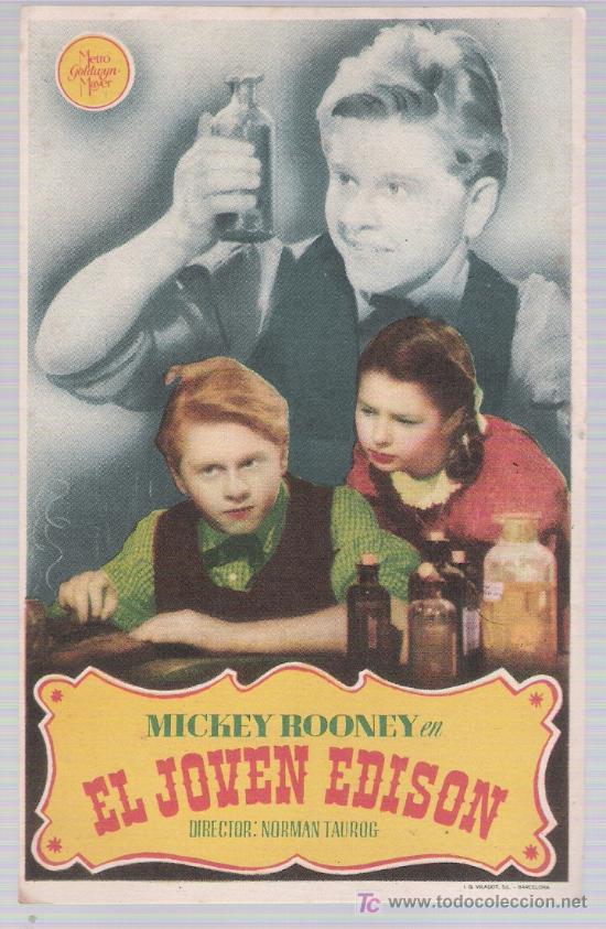 Cine: El joven Edison. Sencillo de MGM. - Foto 1