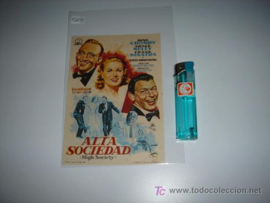 Cine: folleto de mano de la pelicula alta sociedad